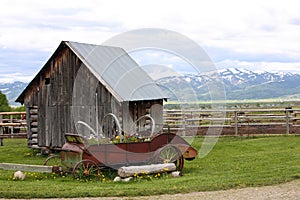 Small old house on ranch