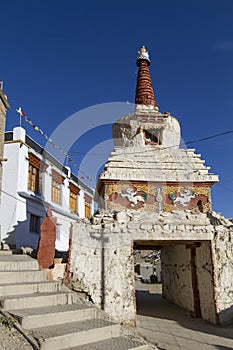 Small old stupa in Leh, Ladakh