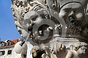 Small Onofrio fountain in Dubrovnik