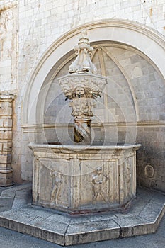 Small Onofrio's Fountain in Dubrovnik