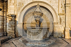 Small Onofrio`s Fountain in Dubrovnik, Croatia