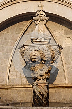 Small Onofrio`s Fountain in Dubrovnik, Croatia