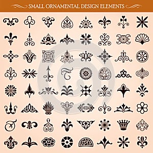 Small Ornamental Design Elements Vector