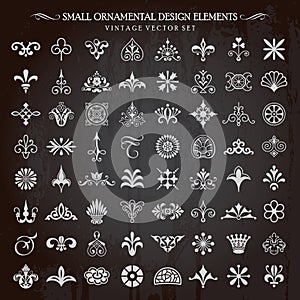 Small Ornamental Design Elements Vector