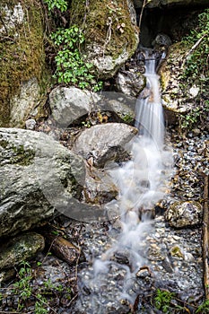 Small part of kanchenjunga Waterfall in Himalayas photo