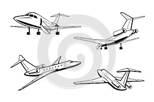 Small passenger aircraft in perspective