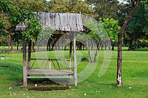 Small pavilion in park