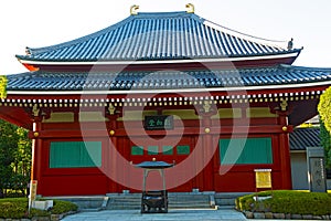 Small pavilion in Senso-ji Temple in Asakusa Tokyo, Japan.