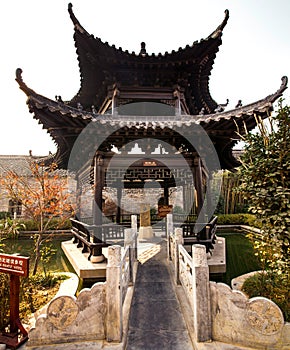 Small pavilions in the gardens of Yao Wan