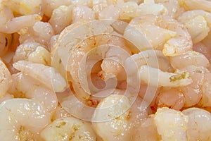 Small peeled shrimps