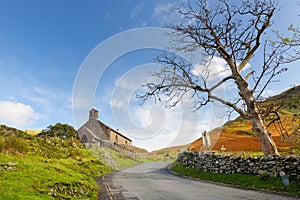 Small picturesque Church of St James is situated above the village of Buttermere at the junction of Honister and Newlands passes