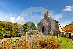 Small picturesque Church of St James is situated above the village of Buttermere at the junction of Honister and Newlands passes