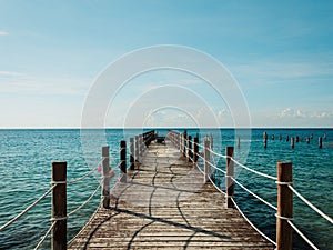 Small pier in Cozumel, Mexico