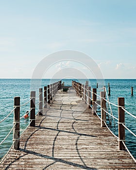 Small pier in Cozumel, Mexico