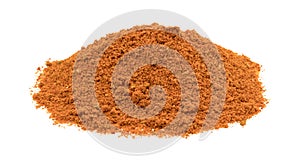 Small pile of taco seasoning on a white background photo