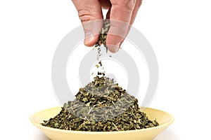 Small pinch of dried herb