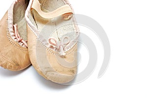 Small pink ballet shoes
