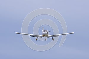 Small plane on approach