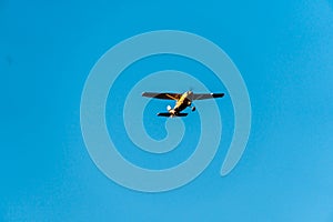 Small plane on glideslope