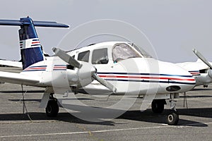 Small plane on ramp