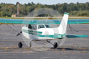 Small plane on tarmac