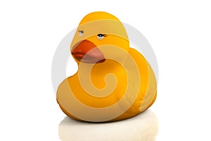 Small plastic duck for bathroom