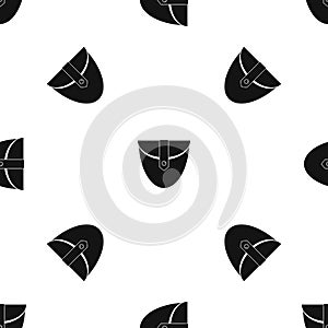 Small pocket patch pattern seamless black