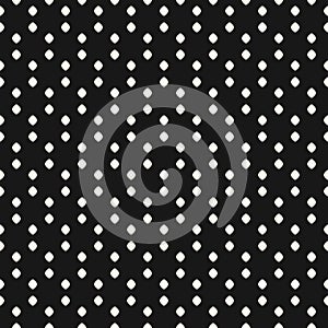 Small polka dot seamless pattern. Simple vector black and white background