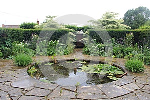 Small Pond At Tintinhull Gardens, Somerset, UK