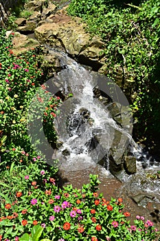 Small Ponds in Area of Tegenungan Waterfall located in Ubud, Bali, Indonesia