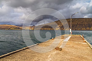 A small port on the island of Vagar. Sandavagur, Faroe Islands