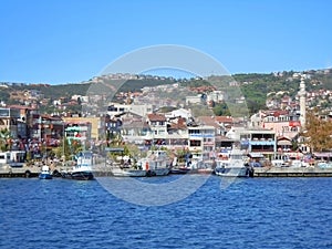 Small port on Turkish waterway