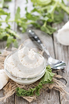 Small portion of Horseradish Sauce