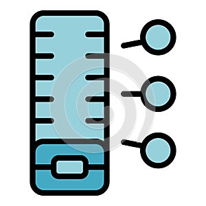 Small powerbank icon vector flat