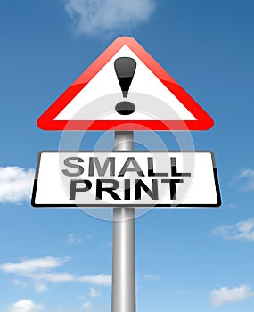 Small print concept.