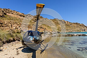 Small private helicopter
