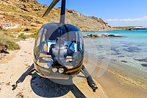 Small private helicopter