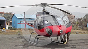 Small private helicopter