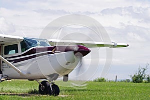 Small propeller plane