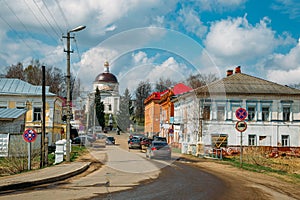 Small provincial city Myshkin on Volga river
