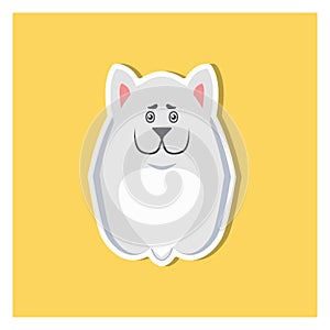 Small Puppy of Argentinian Dog Front View Icon