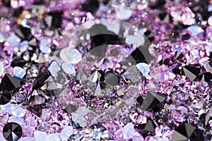 Small purple gem stones