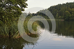 The Small and Quiet lake of Saissersee near Velden photo