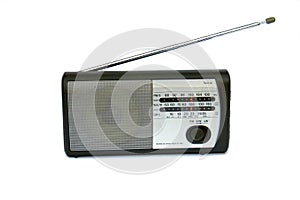 Small radio isolated on white