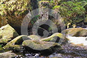 Small rapid on the Silver River in the Huelgoat forest