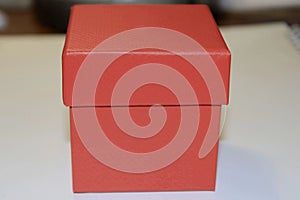 A small red box.Macro.