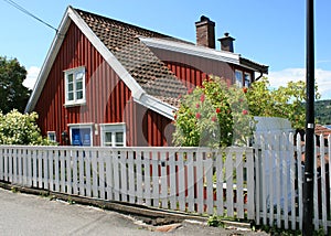 Small red house