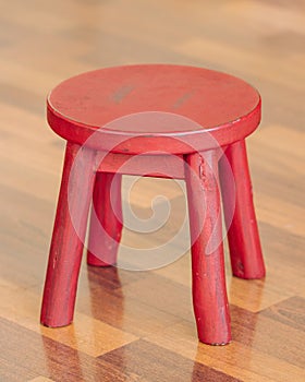 Small Red Stool
