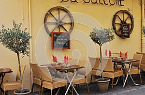 Small restaurant in Aix en Provence