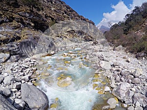 A small river on the Everest Base Camp trek